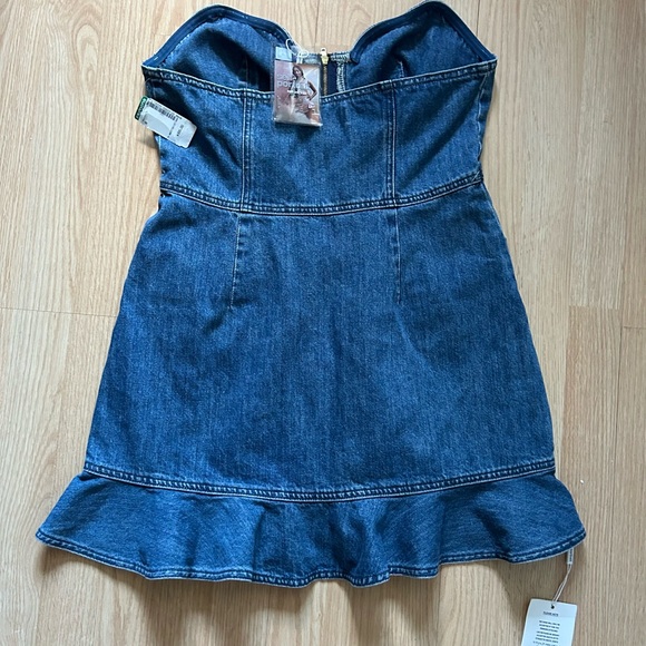 New wit tags - Self- Portrait Scalloped Denim Dress size 8 - Picture 13 of 16